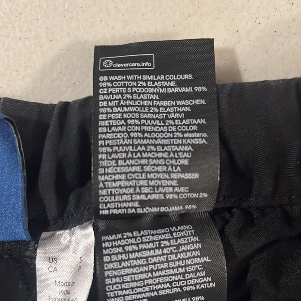 H&M Mens Black Jogger Pants Small - Picture 4 of 5
